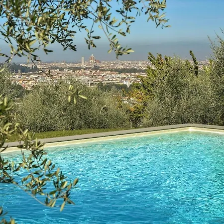Elegant Florence Villa, Panoramic View And Pool 빌라 *